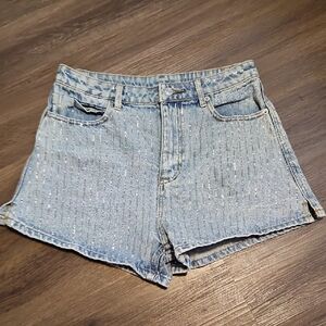Sparkling Blue Denim Women's Shorts